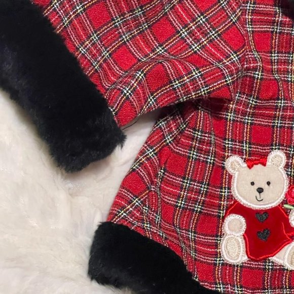 Bright Futures Red Plaid Christmas 3 months set - Picture 10 of 12